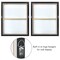Americanflat Botanical Canvas Wall Art Featuring Black Line Flowers with Grey Hand-Painted and Gold Foil Accents - Set of 2 - Modern Wall Art